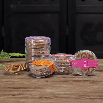 Natural Sandalwood Agarwood Coil Incense Buddha Yoga Incense Indoor Smell Burning Home Decor Aromatherapy 20pcs