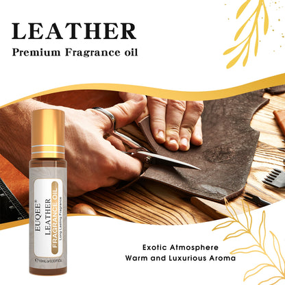 EUQEE 10ml Premium Men's Fragrance Oil For Car Diffuser Aromatherapy Vanilla Musk Leather Amber Romance Aroma Essential Oils