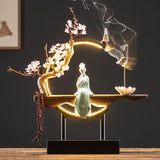 Style Backflow Incense Burner LED Light USB Circle Ceramic ... - 100ml