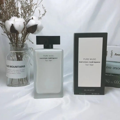 Elegant Musk Floral Eau de Toilette for Women, Luxury Pink Bottle Perfume, Day to Night Fragrance, Free Shipping