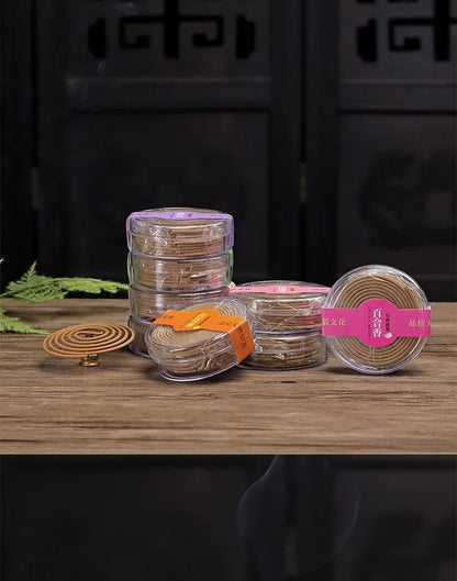 Natural Sandalwood Agarwood Coil Incense Buddha Yoga Incense Indoor Smell Burning Home Decor Aromatherapy 20pcs