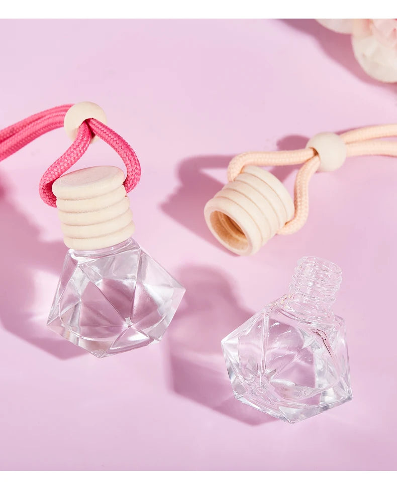 Pink car fragrance car interior accessories, perfume pendant car supplies, fresh air car fragrance