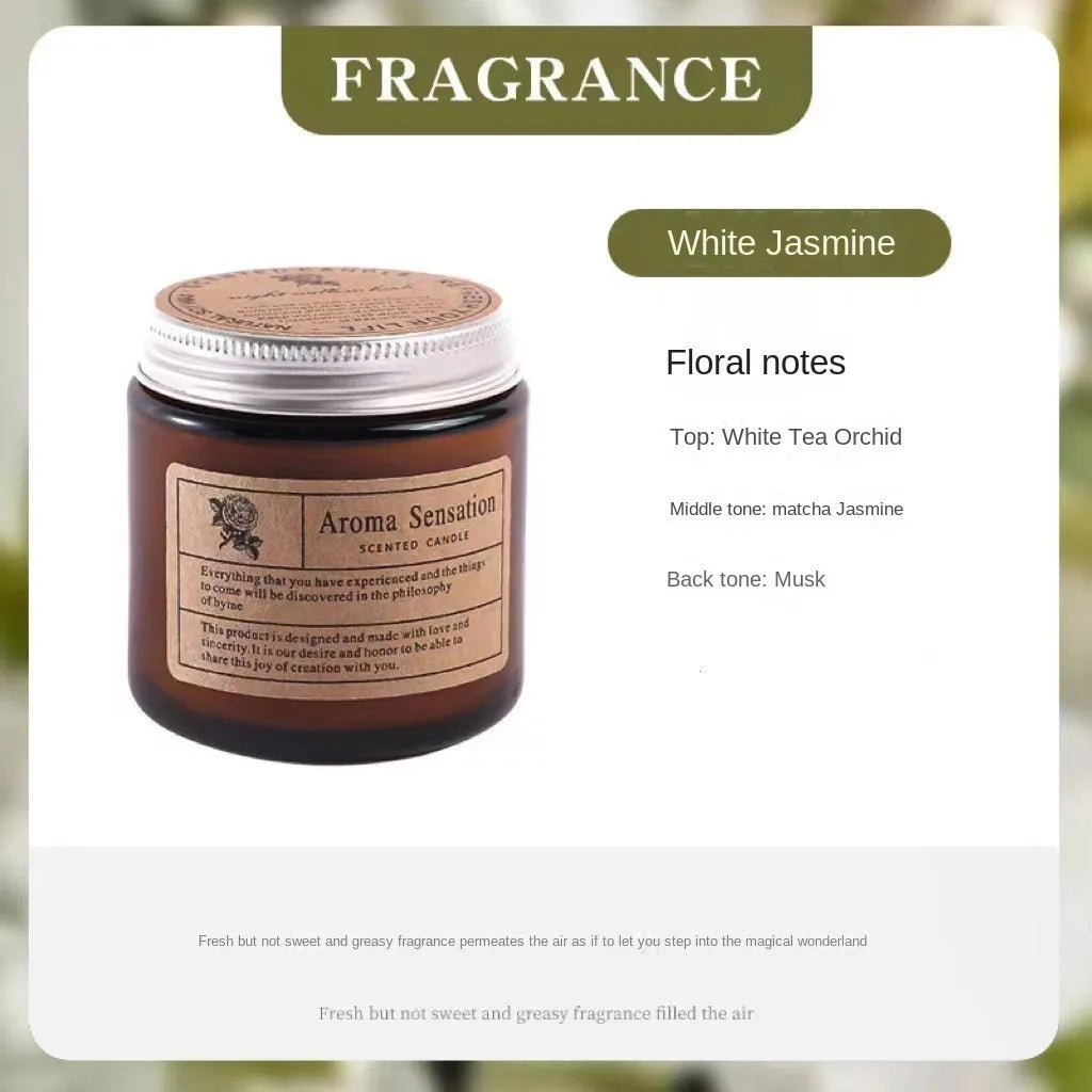 Aromatherapy essential oil candle smokeless soybean candle cup hous... - 100ml