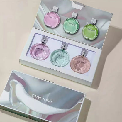 Jean Miss Women Perfume  Gift Box 3PCS Set Feminine Charm Lasting Fragrance