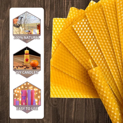 10pcs Beeswax Candles Handmade No Fragrance No Additives Luxury High - 100ml