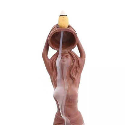 Waterfall Incense Burner Holder Beauty Sculpture Incense Burner Waterfall Incense Holder For Home Office House Decor