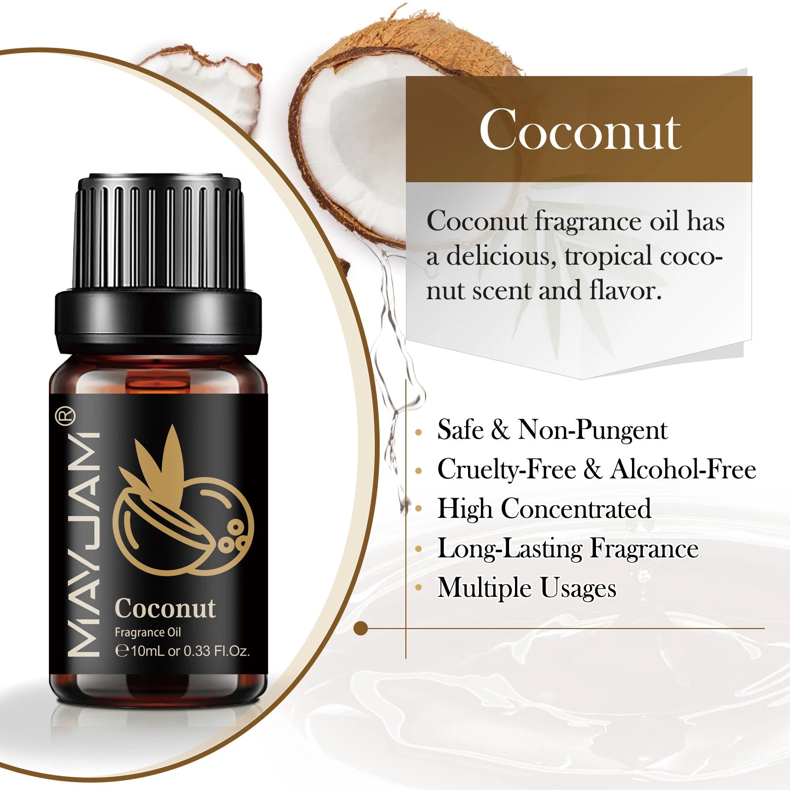 Fruit Fragrance Oil – MAYJAM 10ml Multi-Flavor Scented Oil