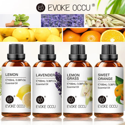 Essential Oils for Diffuser – EVOKE 100ml Multi-Flavor Set