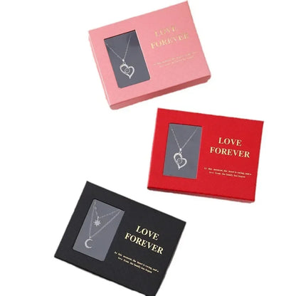 Valentine's Day Jewelry Gift Packaging Box 6 Rose Pendants Ring Bra...
