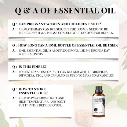 Essential Oils for Diffuser – EVOKE 100ml Multi-Flavor Set