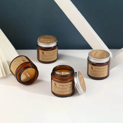 Aromatherapy essential oil candle smokeless soybean candle cup hous... - 100ml