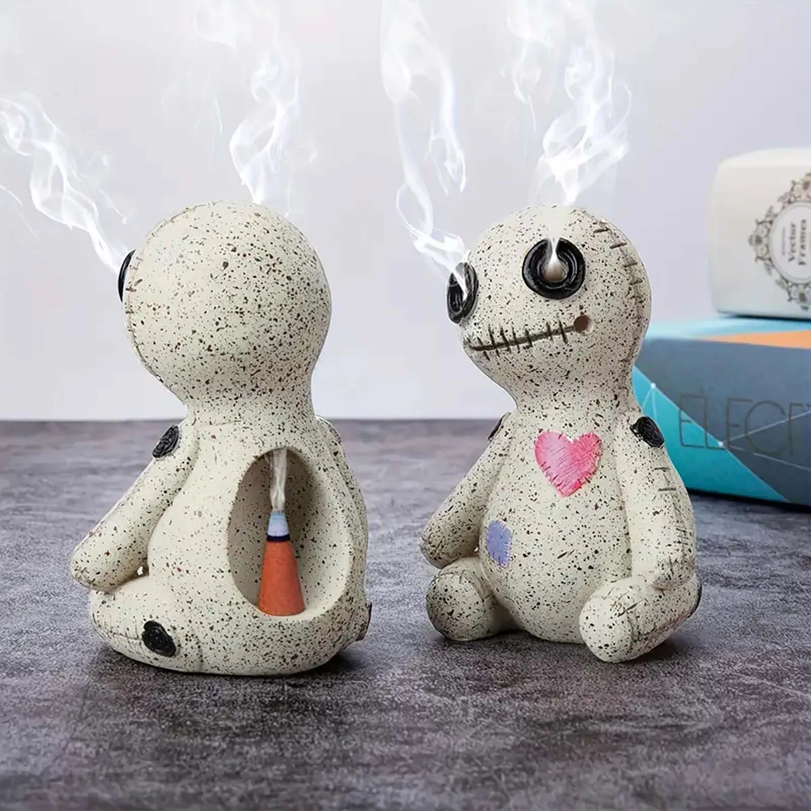 Voodoo Doll Incense Burner – Resin Desktop Decor for Home