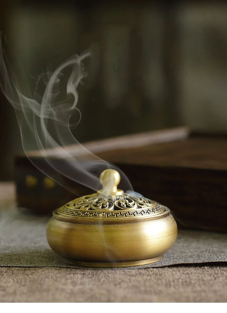 Brass Incense Burner Set – Holder & Fragrance Kit for Yoga - 100ml