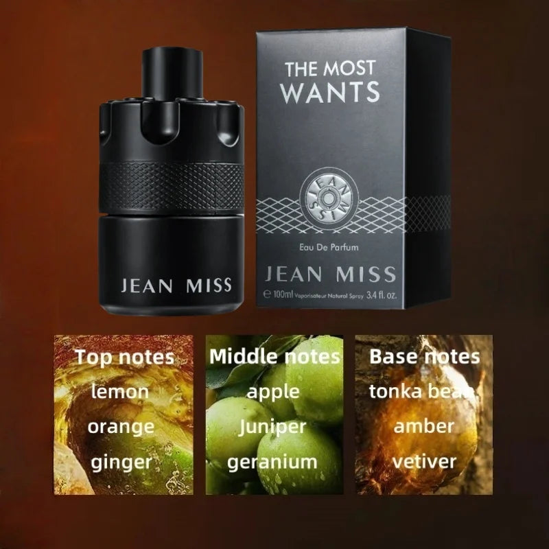100ml Men Charming Perfume High Quality Cologne Parfum Strong Pheromones Attract Women Lasting Sexy Scent Body Spray Fragrance