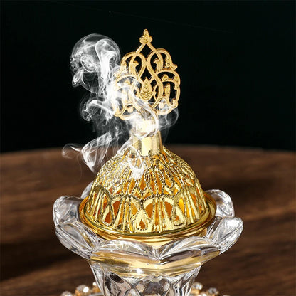 1pc Glass Incense Burner Set Desktop Ornament Portable Creative Hom... - 100ml