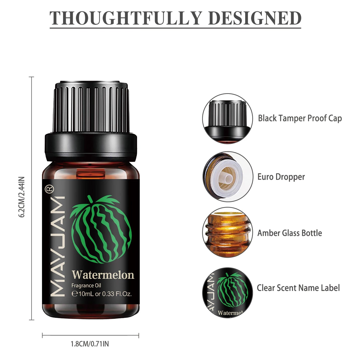 Fruit Fragrance Oil – MAYJAM 10ml Multi-Flavor Scented Oil