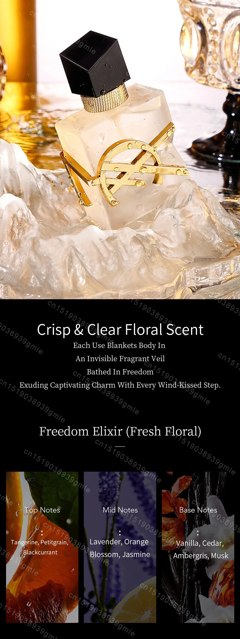 Long-Lasting Fragrance Floral Flavor Fresh Charm Cologne Attracts Love Pheromone Perfume Eau De Toilette