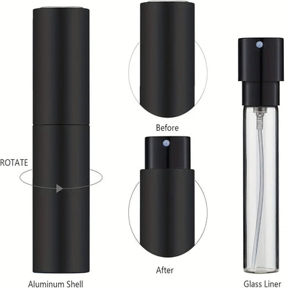 10ml Travel Perfume Sprayer, Refillable Cologne Container, Empty Di...
