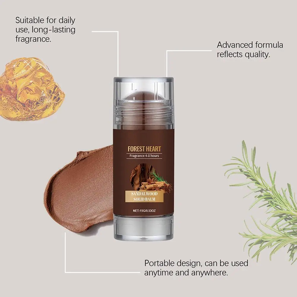 15g Sandalwood Perfume Solid Balm Woody Light Perfume Long Lasting ...