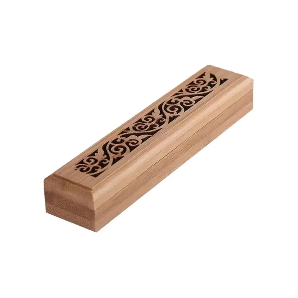 Bamboo Incense Box – Agarwood Holder for Home & Tea Ceremony