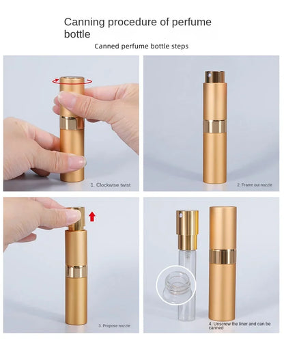 Perfume Refill Bottle 8ml Metal Aluminum Refillable Perfume Bottle ...