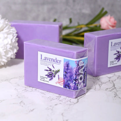 Natural Organic Lavender Essential Oil Soap Handmade Soap for Clean...