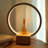 Fragrance Diffuser – Wood Base Glass Nebulizing Aroma with LED - 100ml