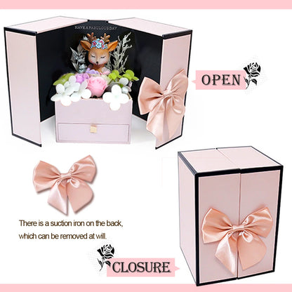 Rose Gift Box with Necklace Birthday Anniversary Christmas Valentin...