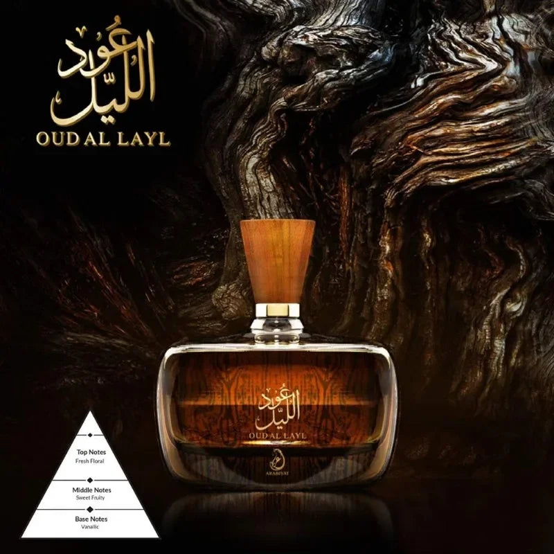 100ml Original Oud Al Layl Parfume Lasting Blessings Sweet Fruity Floral Fragrance Tradition Good Luck Charm Eau De Parfum Spray