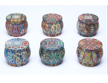 6 Piece Set Empty Aromatherapy Candle Jar Can Creative Fragrance Ca... - 100ml