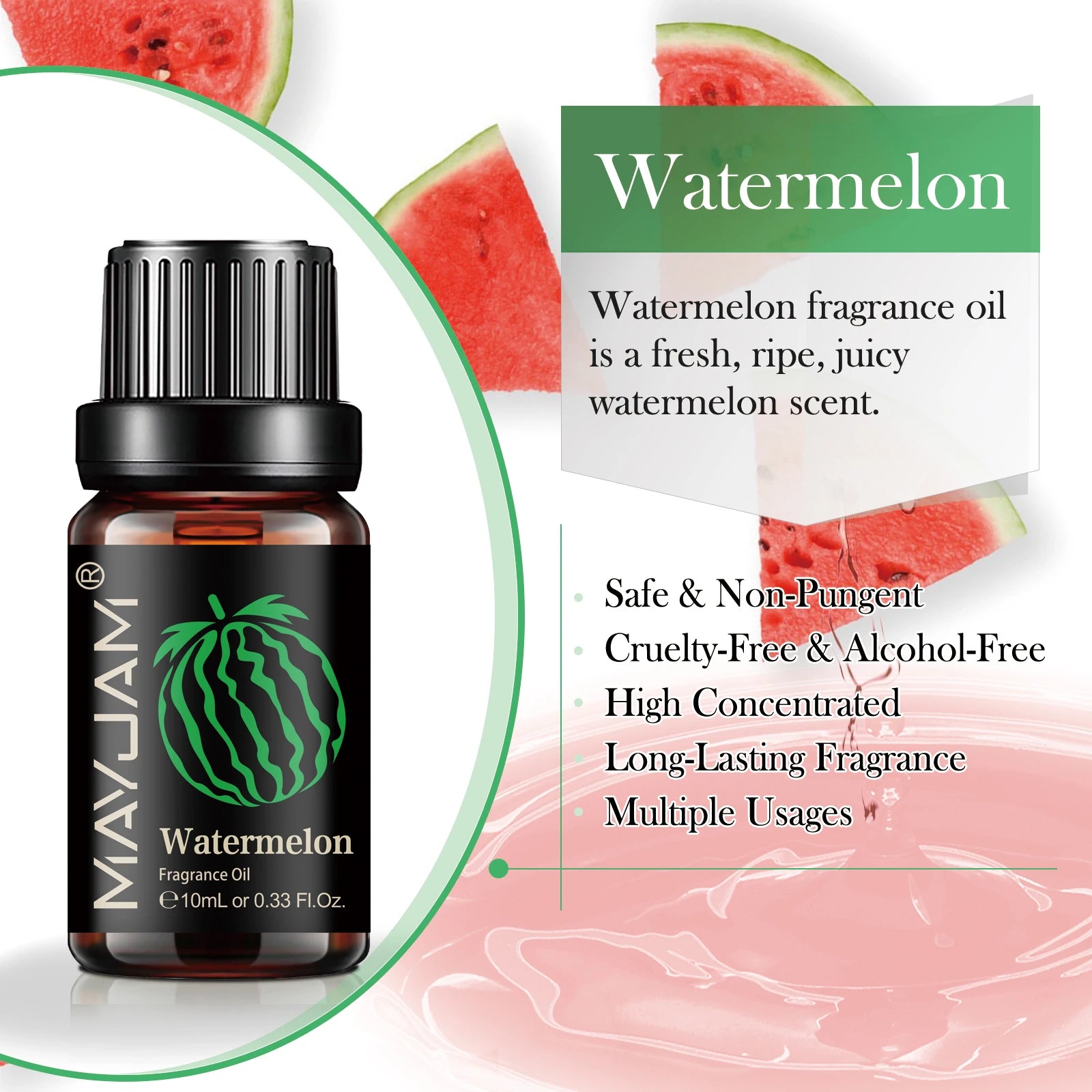 Fruit Fragrance Oil – MAYJAM 10ml Multi-Flavor Scented Oil