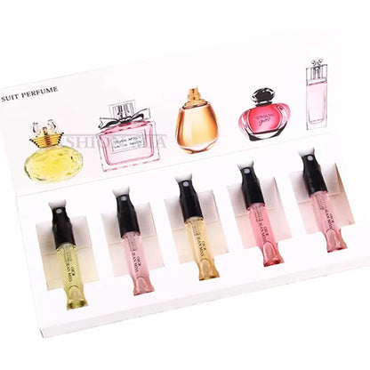 Floral Scent Perfume Gift Box 3ml FivePiece Set Lasting Fragrance Floral Scent Pheromone Eau De Parfum Floral Fragrance