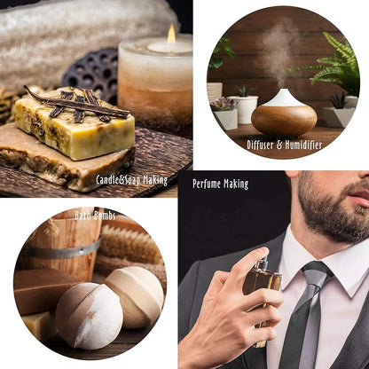 EUQEE 10ml Premium Men's Fragrance Oil For Car Diffuser Aromatherapy Vanilla Musk Leather Amber Romance Aroma Essential Oils