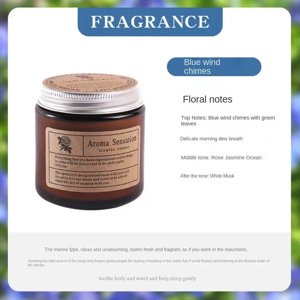 Aromatherapy essential oil candle smokeless soybean candle cup hous... - 100ml