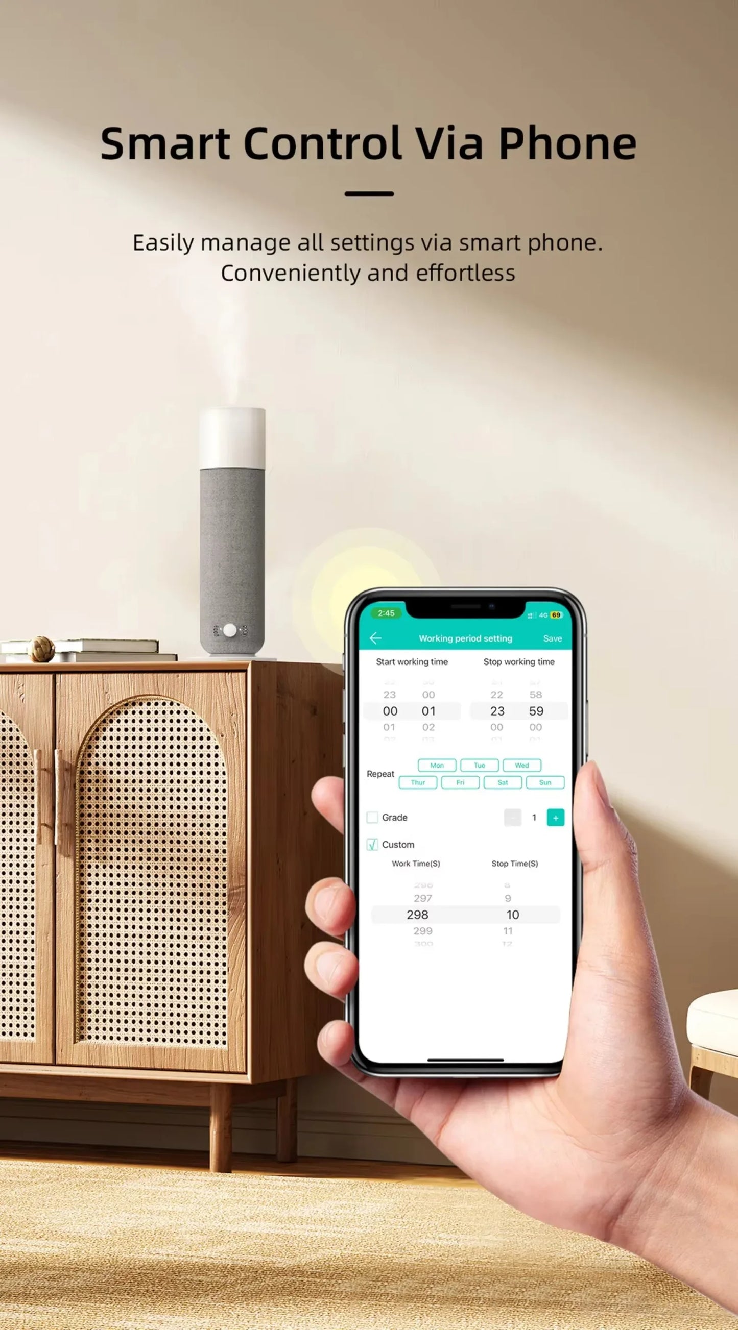 Hotel Room Fragrance Diffuser Machine Waterless Essential Oil Diffu... - 100ml