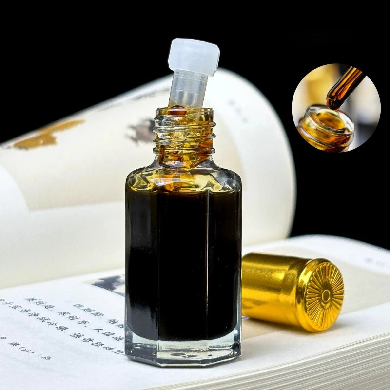 Natural Hainan Black Qinan Agarwood Essential Oil Supercritical Pure No Dilution No Addition Indoor Soothe The Mind Aid Sleep
