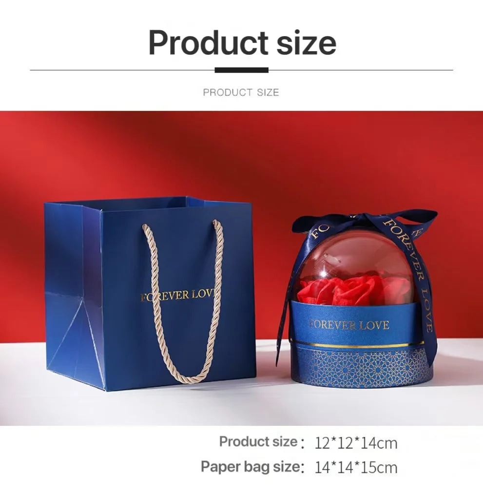 Rose Flower Jewelry Gift Box - Perfect for Girlfriend, Elegant Rose...