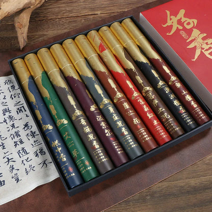 Set of 10 Incense Sticks Blossom for Aromatherapy Relaxation Handmade Natural Incense for Bad Energy Cleansing