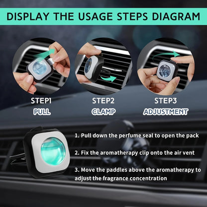 Car Air Freshener Vent Clips – 6 Pack Long Lasting 180 Days