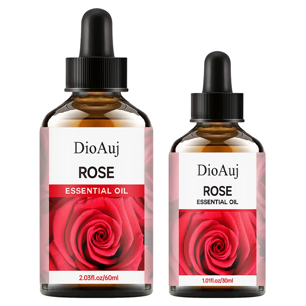 DioAuj 1PCS Essential Oil with Dropper ROSE Face Body Skin Care Aro... - 100ml