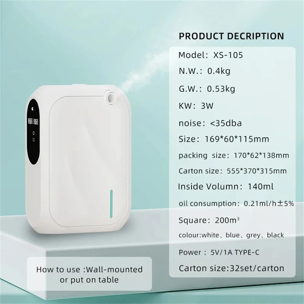 Aroma Diffuser Scent Machine Coverage 200m Bluetooth App Control Fr...