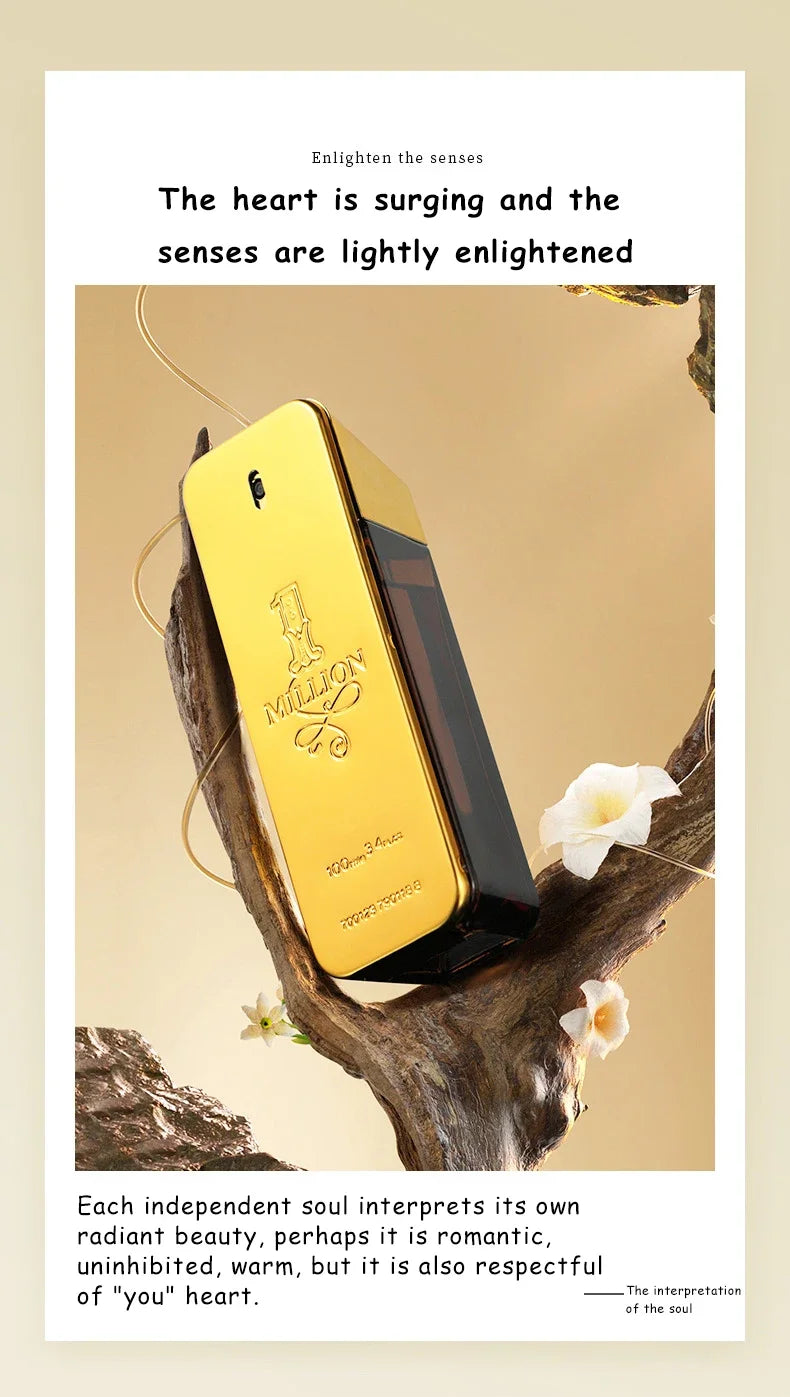 1 Million Gold Cologne Deodorants Lasting Strong Masculine Men