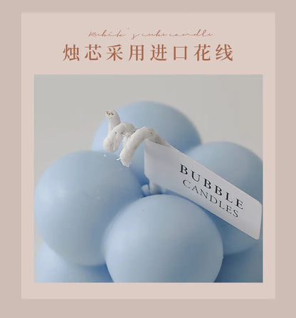 1Pc Lovely Color Cube Bubble Scented Candle Bedroom Living Room Fra... - 100ml