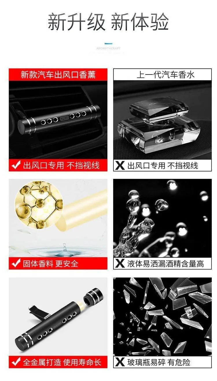 Car Air Fresheners Aroma Diffuser Vent Clips Perfume Essential Oil ... - 100ml