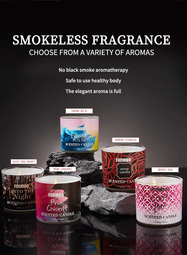 Smokeless scented candle Long-lasting diffuser eau fragrance aids sleep and relaxes stress The air in the bedroom, living room,