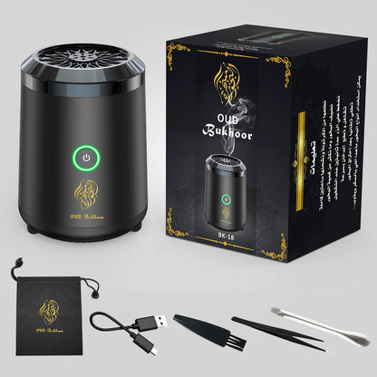 Portable Electric Incense Burner Arabic Bakhoor Aroma Diffuser Arabian Rechargeable Bukhoor Holder