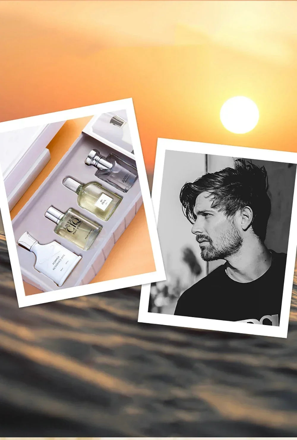 Men Perfume Gift Box 100ml Four Piece Set Lasting Fragrance Body Sp...