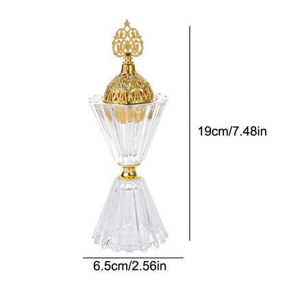 1pc Glass Incense Burner Set Desktop Ornament Portable Creative Hom... - 100ml