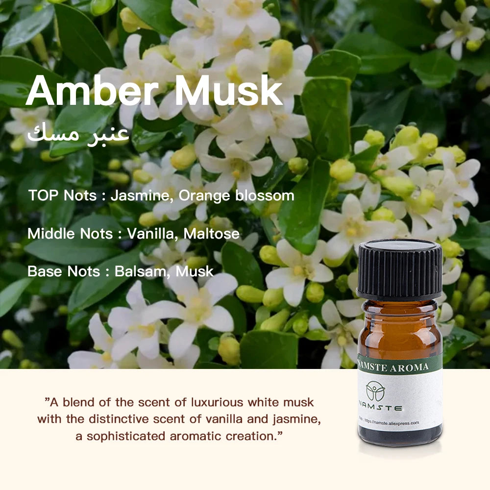 Aromatic Oils for Diffuser – 10 Flavors Natural 10ml Oils