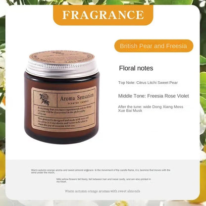 Aromatherapy essential oil candle smokeless soybean candle cup hous... - 100ml